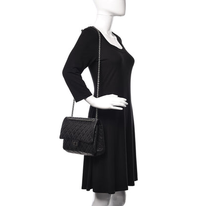 Chanel Aged Calfskin Quilted 2.55 Reissue 226 Flap Black 3 of 11