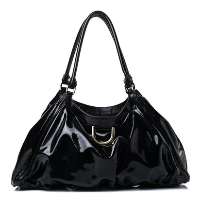 Gucci Patent D Ring Large Hobo Black 1 of 6