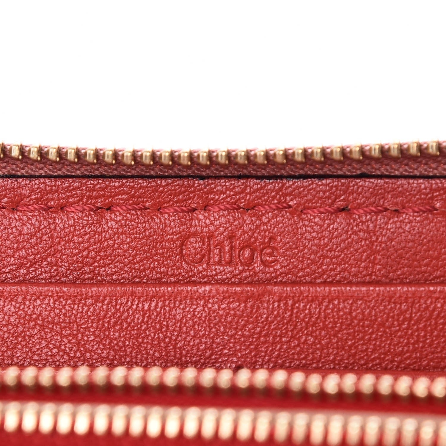 Chloe Grained Calfskin Marcie Long Zip Around Wallet Pink 6 of 12