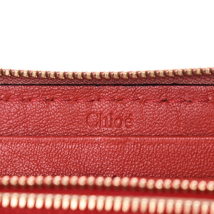 Chloe Grained Calfskin Marcie Long Zip Around Wallet Pink 6 of 12
