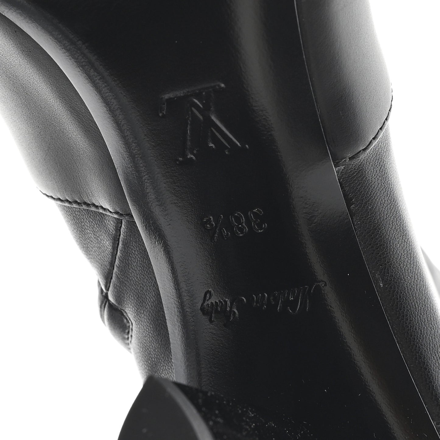 Calfskin Uniformes Silhouette Ankle Boots 38.5 Black