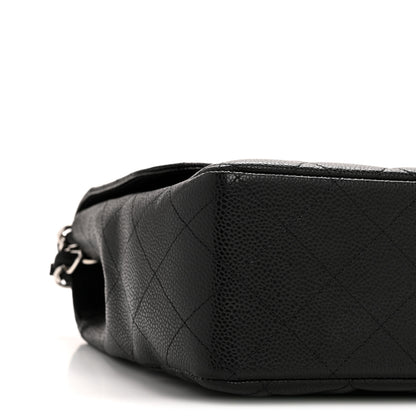 Chanel Caviar Quilted Jumbo Single Flap Black 9 of 12