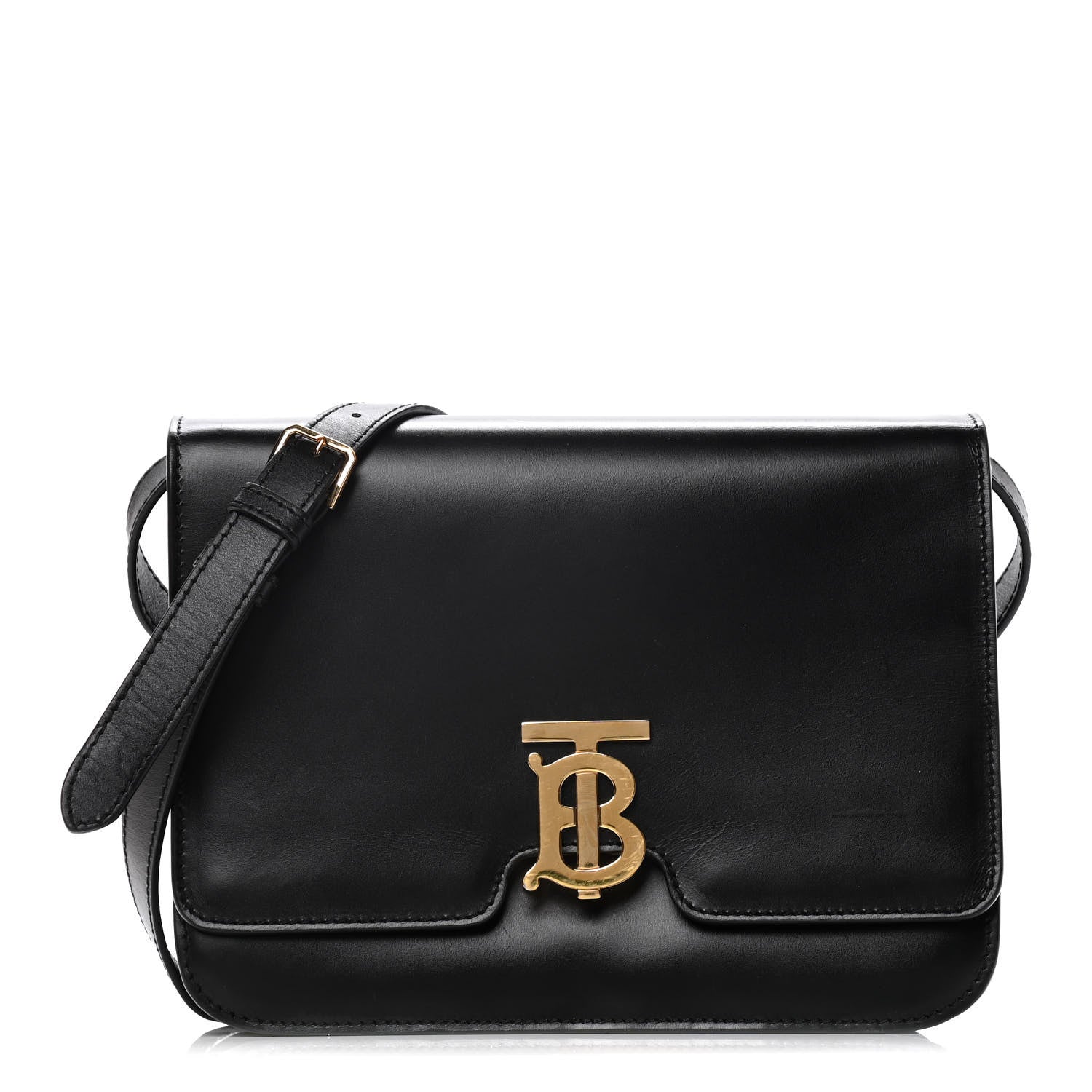 Burberry Calfskin Medium TB Bag Black 1 of 21