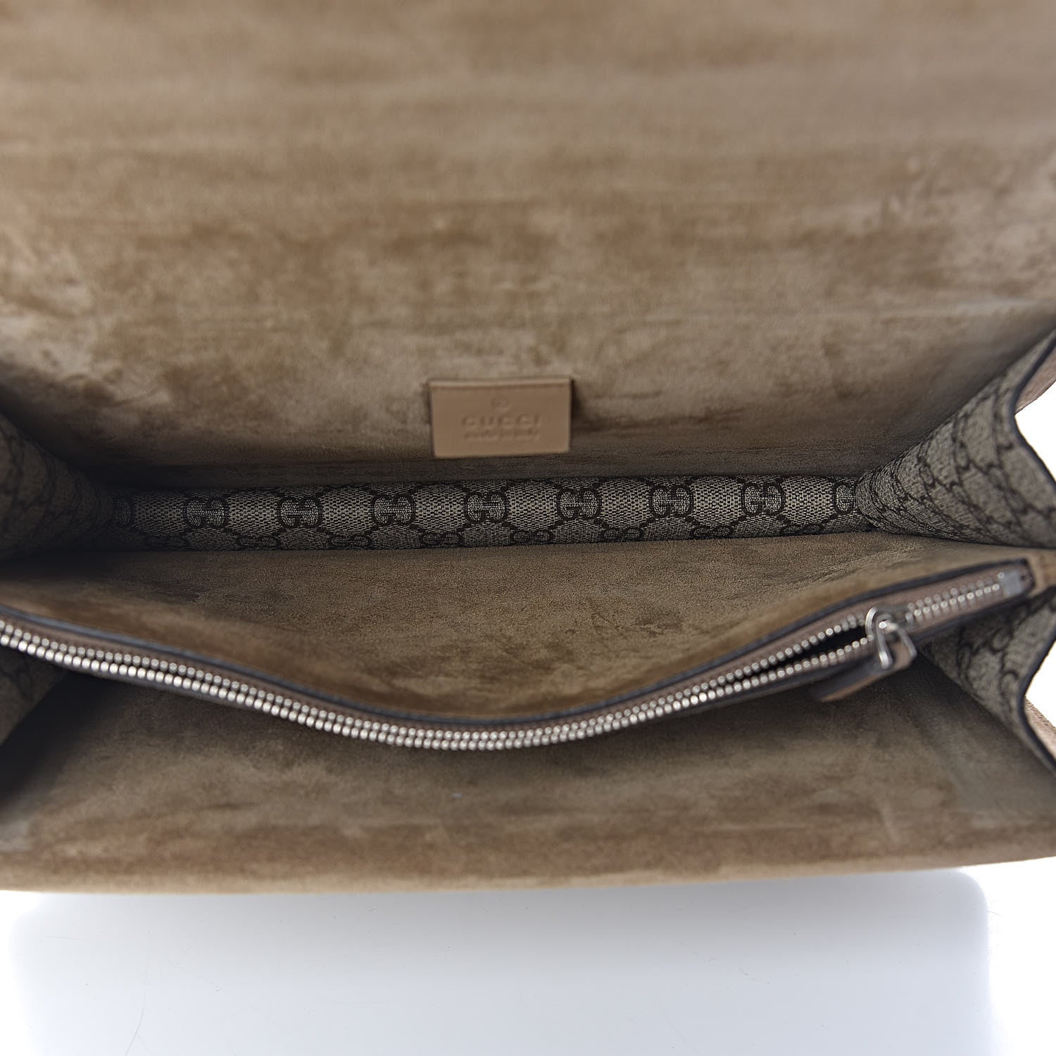Gucci GG Supreme Monogram Medium Dionysus Shoulder Bag Taupe 5 of 11
