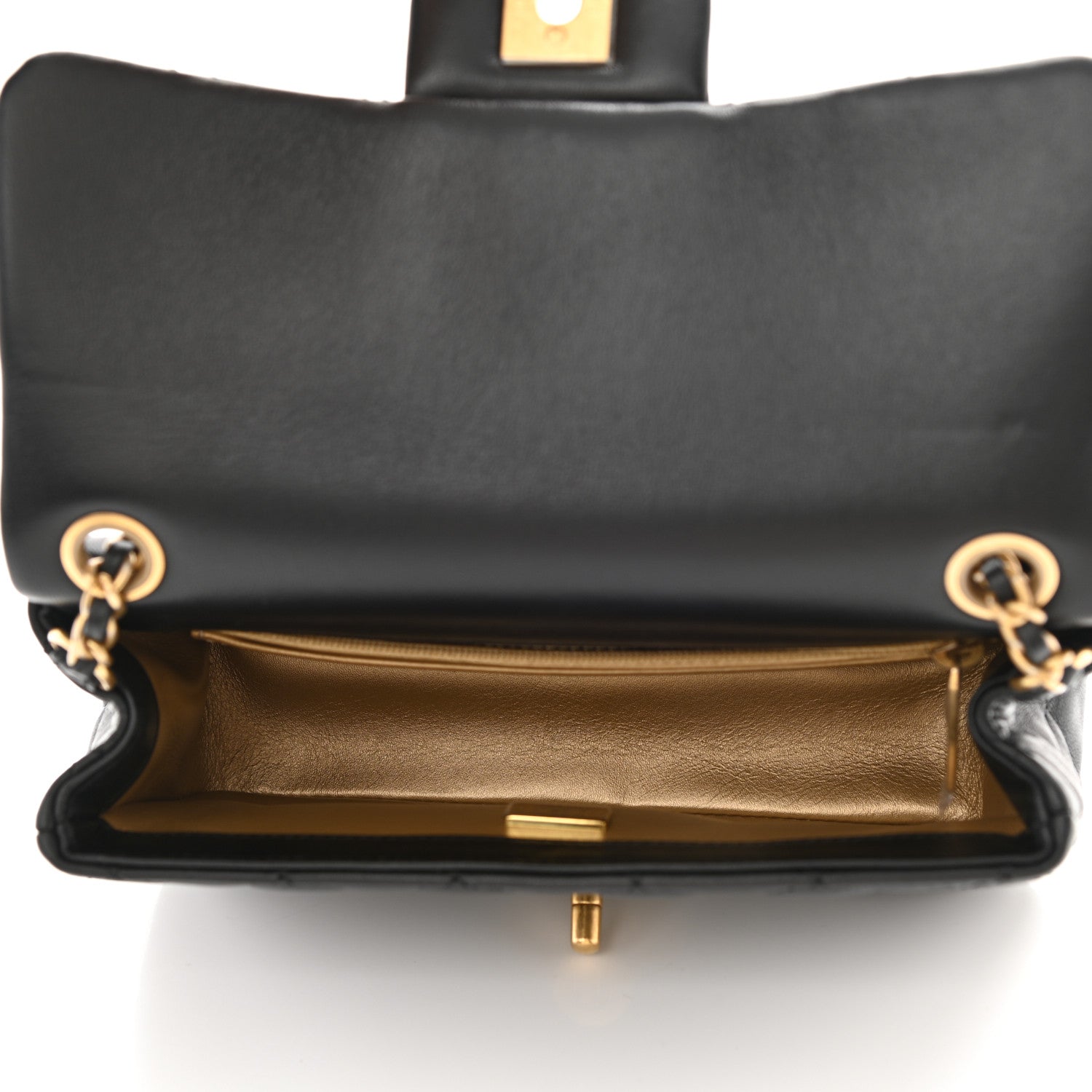Chanel Lambskin Quilted Mini Rectangular Pearl Crush Flap Black 5 of 11