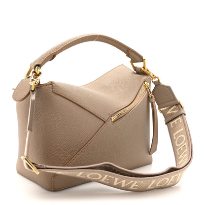 Loewe Grained Calfskin Small Puzzle Bag Sand Mink 3 of 13