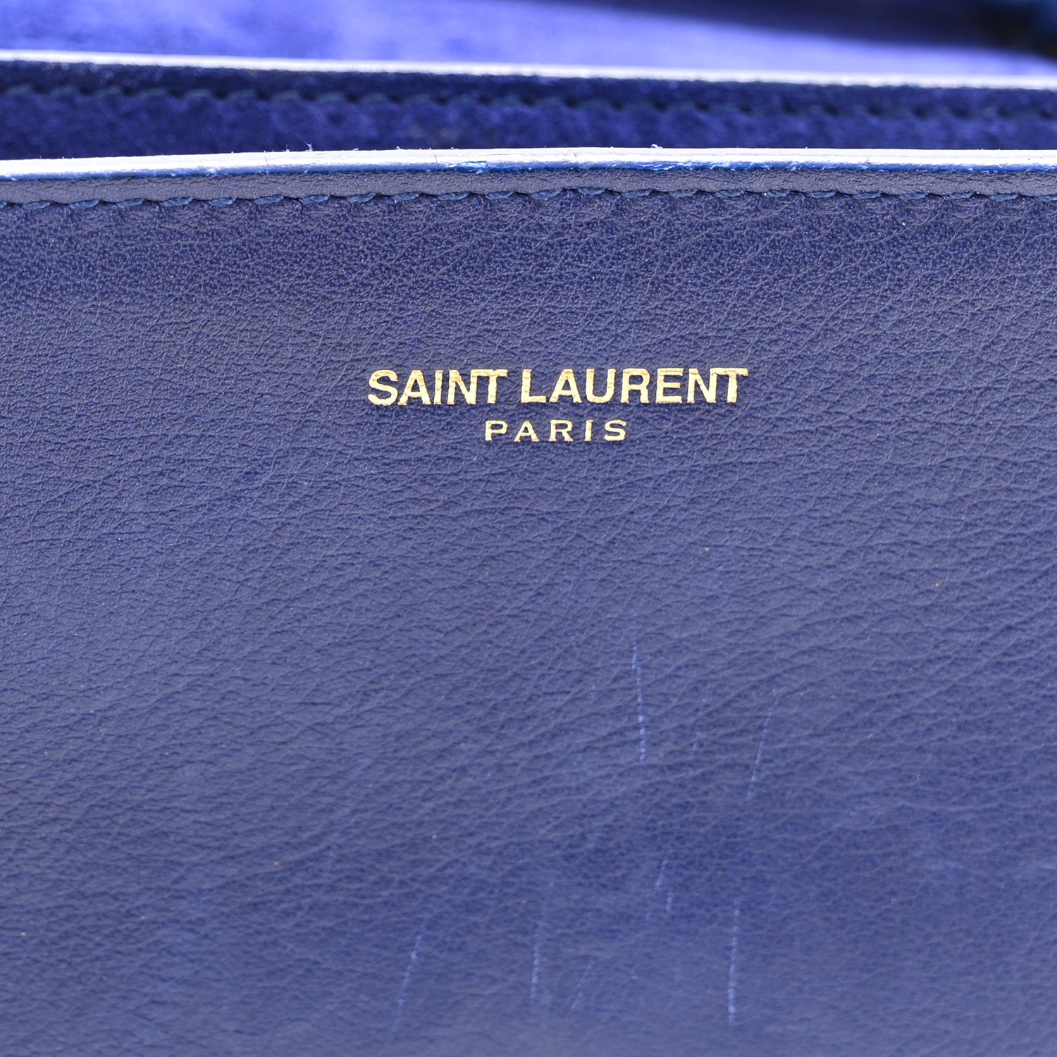 Saint Laurent Calfskin Small Classic Y Satchel Blue 7 of 16