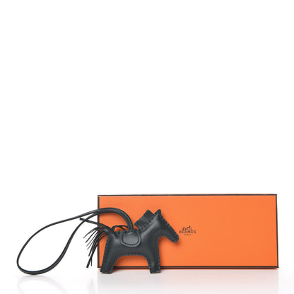 Hermes Milo Lambskin Grigri Rodeo Horse Bag Charm PM Vert Cypress 4 of 4