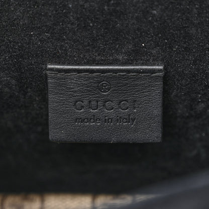 Gucci GG Supreme Monogram Suede Crystal Small Dionysus Shoulder Bag Beige Ebony Black 6 of 13