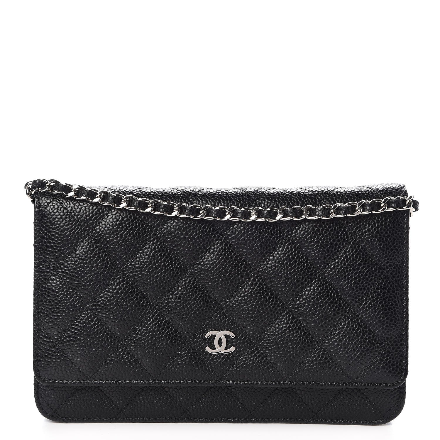 Chanel Caviar Quilted Wallet On Chain WOC Black 1 of 8
