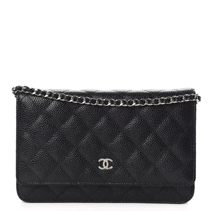 Chanel Caviar Quilted Wallet On Chain WOC Black 1 of 8