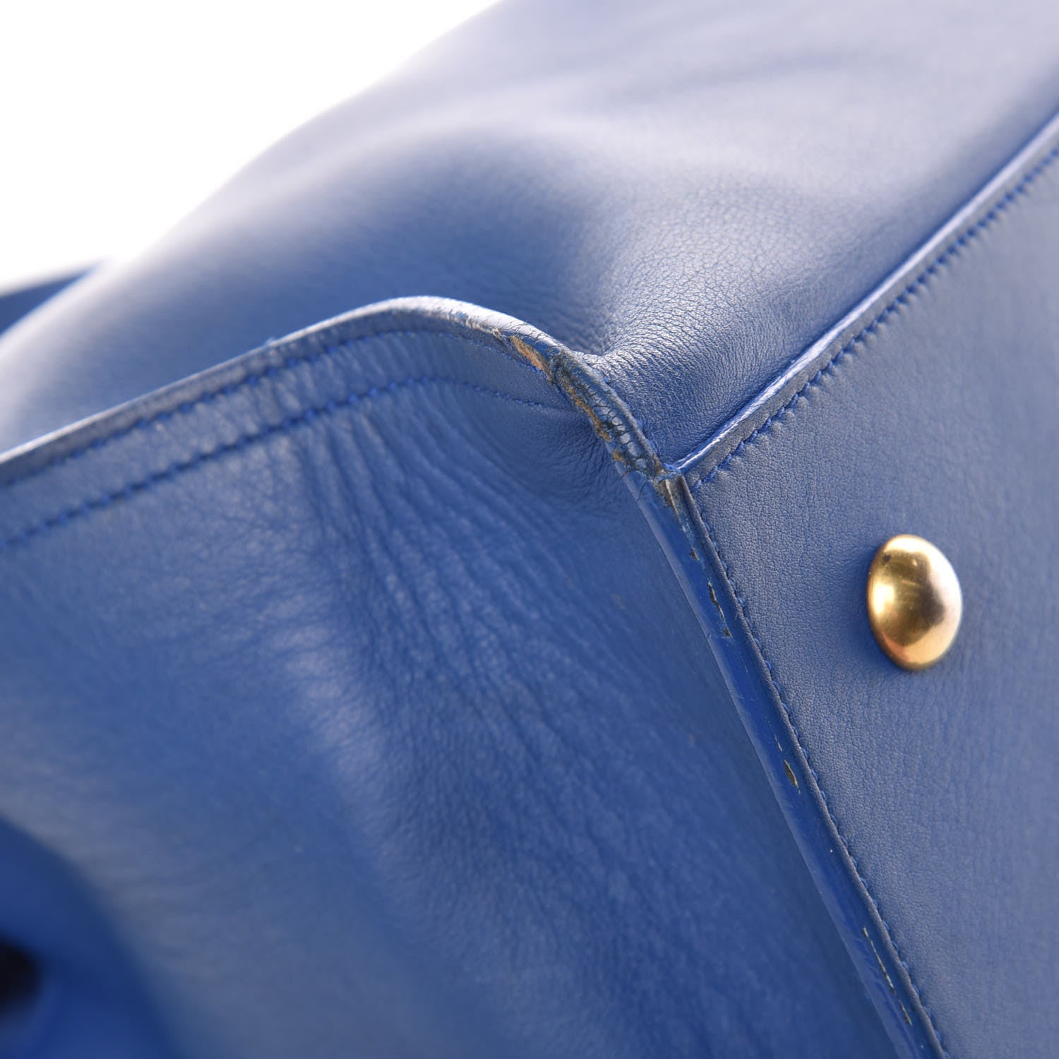 Saint Laurent Calfskin Small Classic Y Cabas Royal Blue 14 of 16