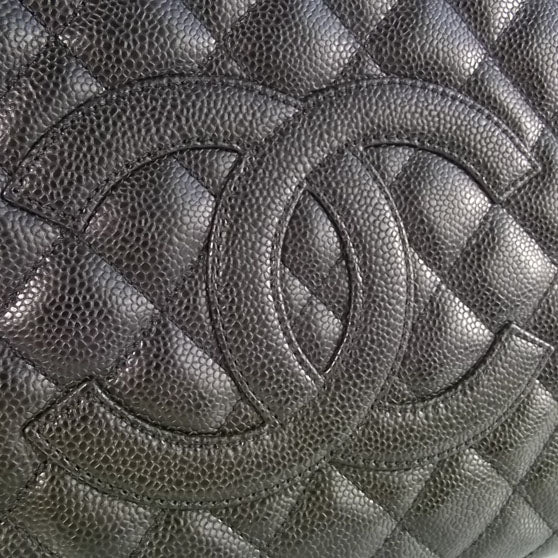 Chanel Caviar Grand Shopping Tote GST Black 6 of 10
