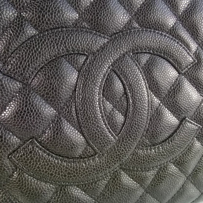Chanel Caviar Grand Shopping Tote GST Black 6 of 10