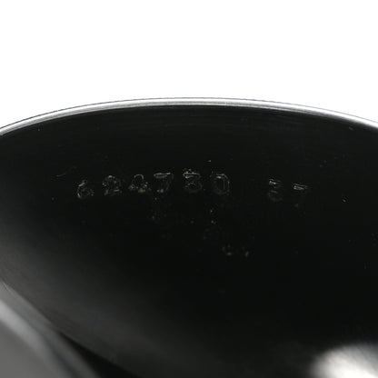 Gucci Rubber Gucci Logo Womens Platform 20/60mm Slide Sandals 37 Black 9 of 9