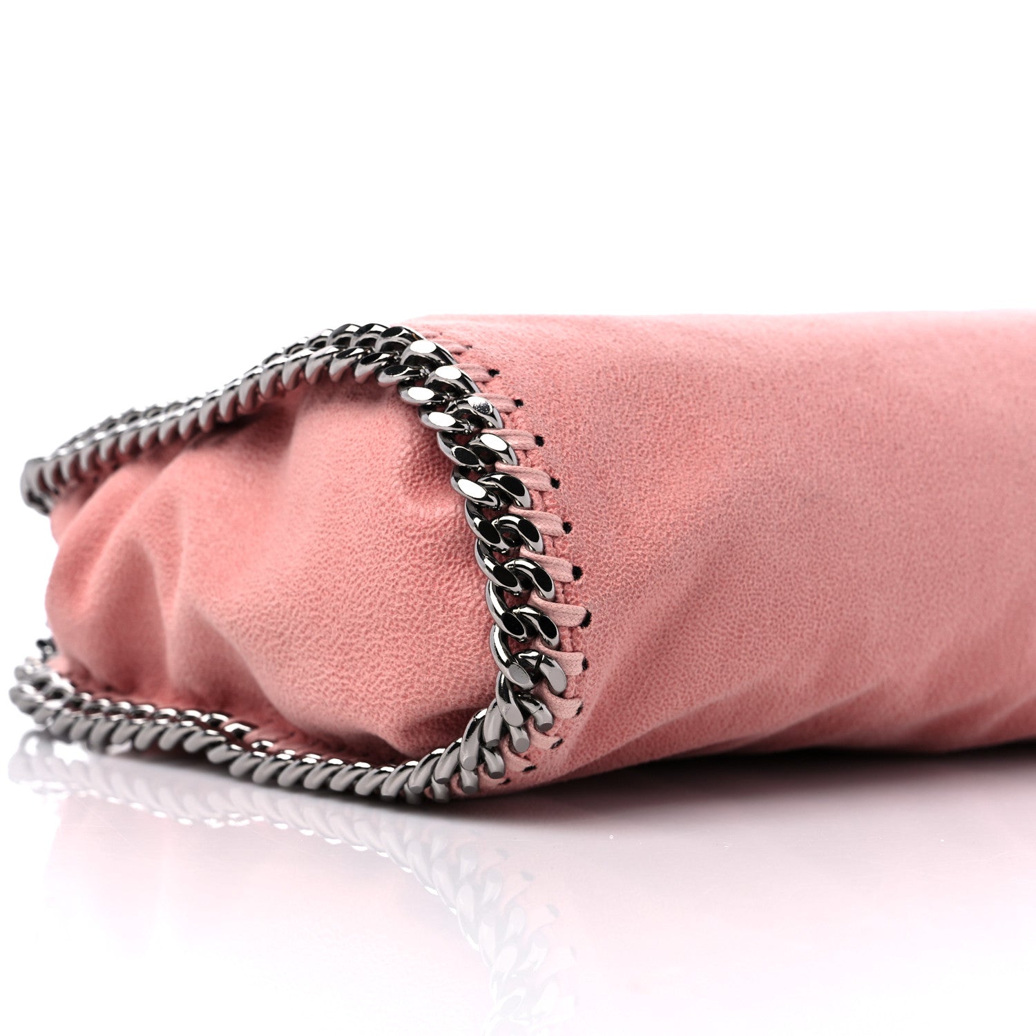 Stella McCartney Shaggy Deer Mini Falabella Fold Over Tote Pink 8 of 9