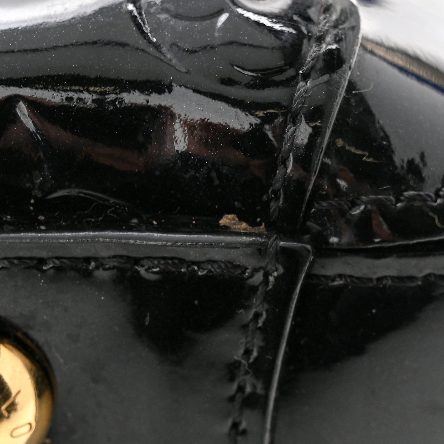 Louis Vuitton Vernis Montaigne BB Black 13 of 13
