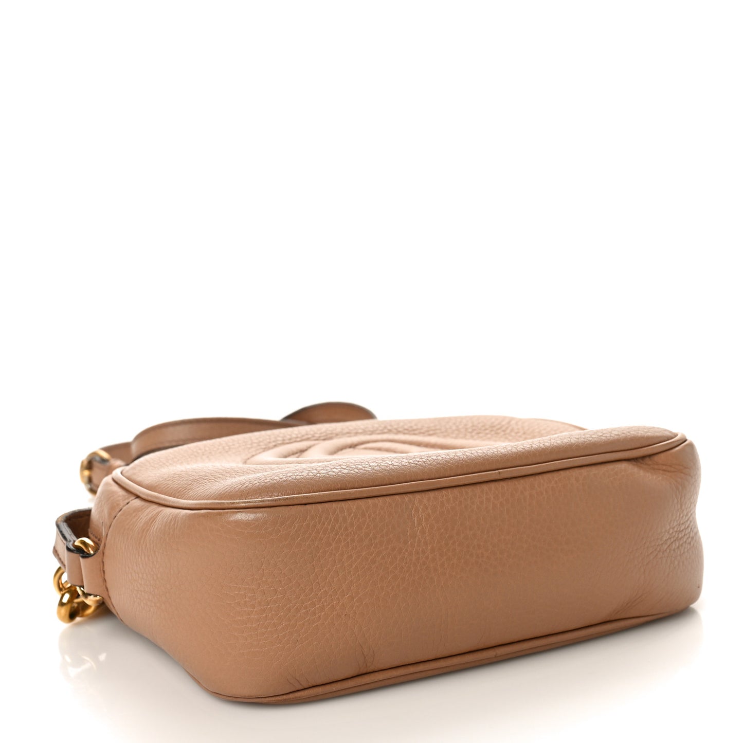 Pebbled Calfskin Small Soho Disco Bag Camelia