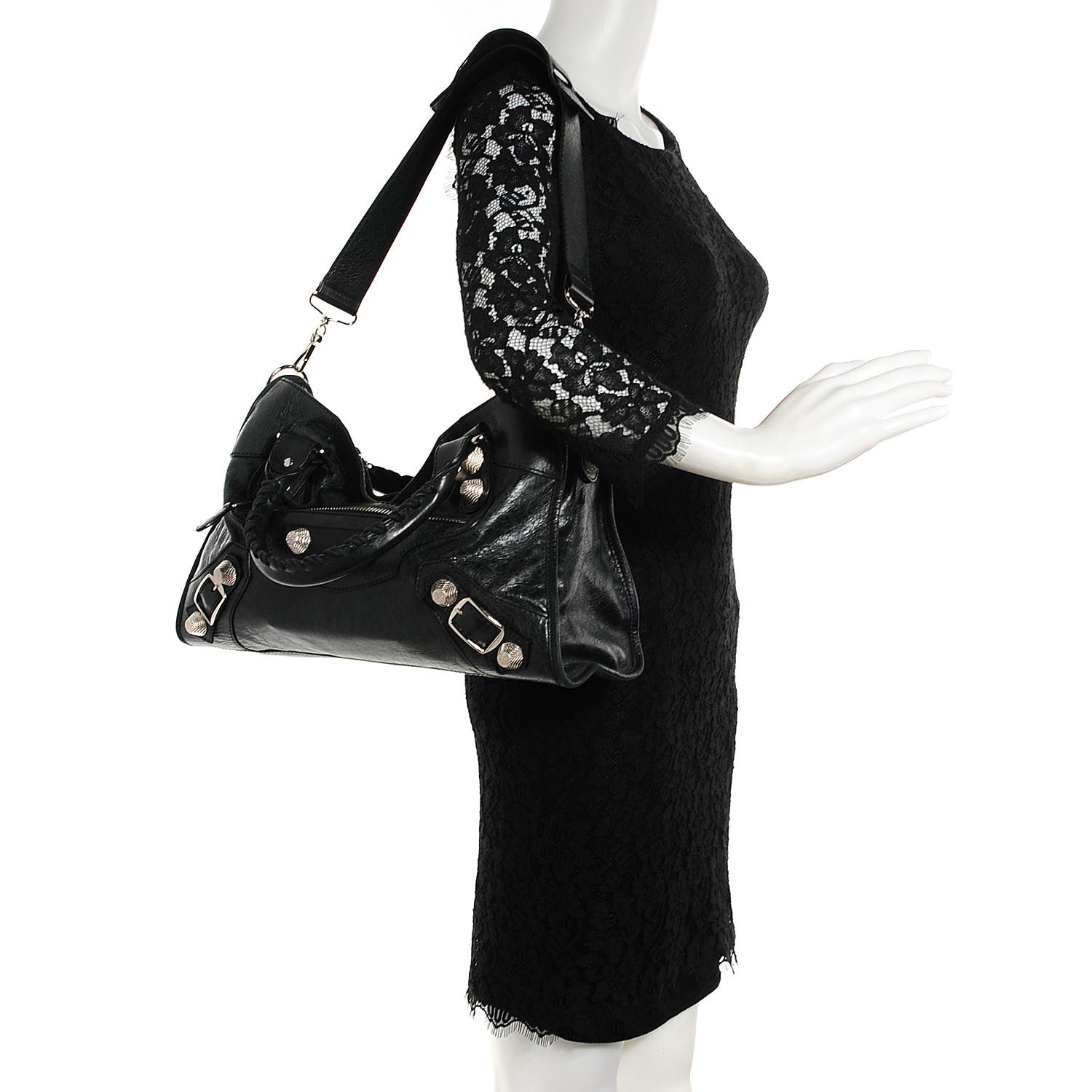 Balenciaga Agneau Giant 21 Silver Hardware City Black 2 of 10