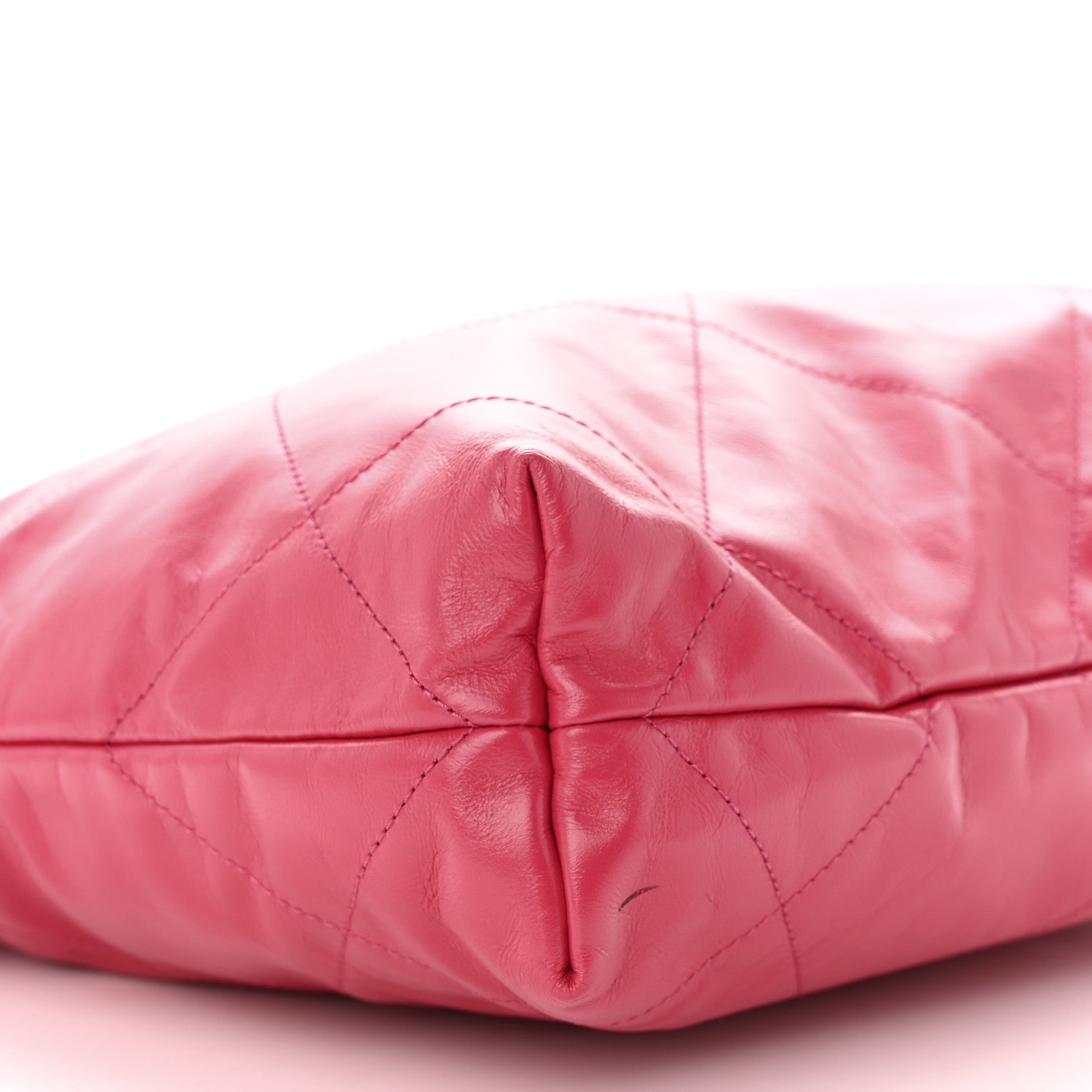 Chanel Shiny Calfskin Quilted Small Chanel 22 Fuchsia 10 of 11