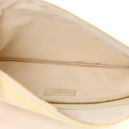Chanel Iridescent Caviar Medium Night by the C Pouch Clutch White 5 of 8