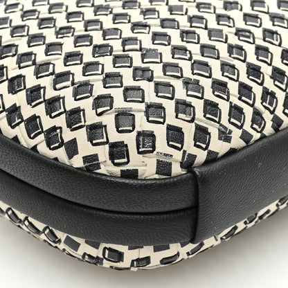 Bottega Veneta Nappa Printed Intrecciato Stretch Knot Clutch Black 7 of 8