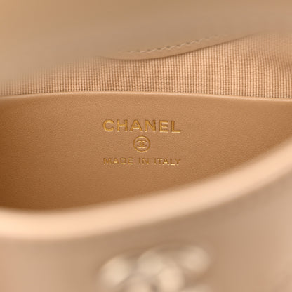 Chanel Shiny Crumpled Calfskin Quilted Nano 31 Shopping Bag Beige 6 of 12