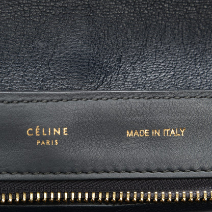 Celine Calfskin Suede Medium Tri-Color Trapeze Green 6 of 6
