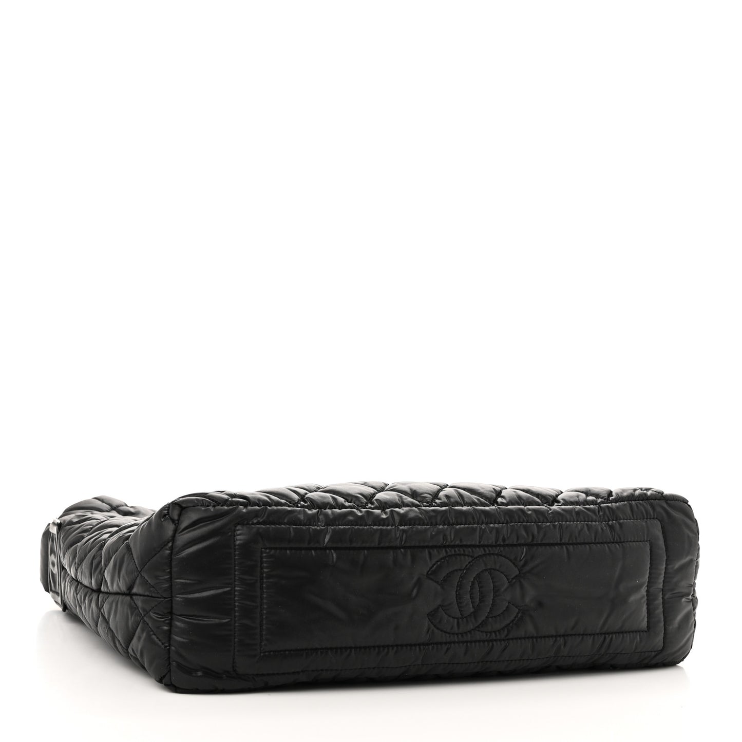 Nylon Quilted Coco Cocoon Hobo Black