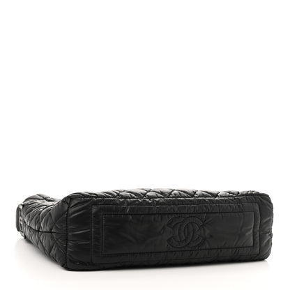 Chanel Nylon Quilted Coco Cocoon Hobo Black 4 of 11