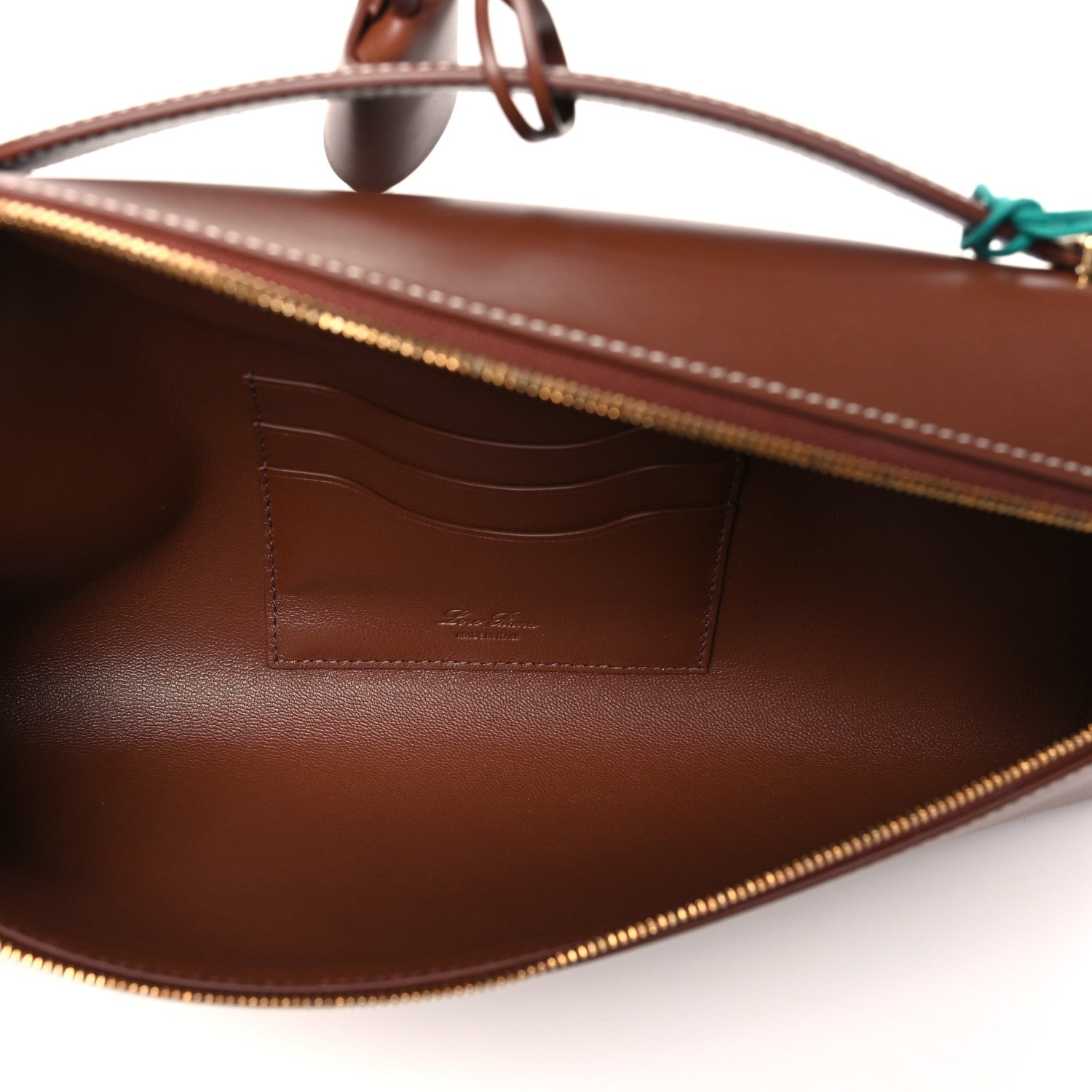 Loro Piana Smooth Calfskin Extra Clutch L29 Burnt Tan 1740838