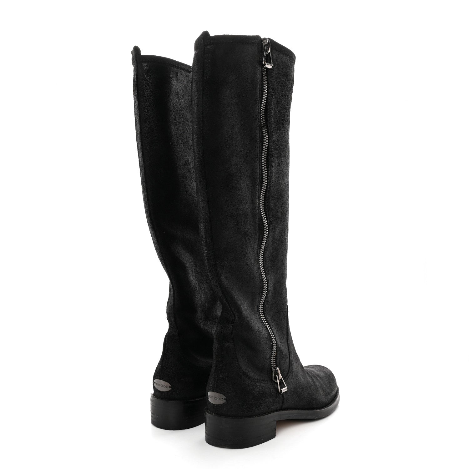 Jimmy Choo Suede Doreen Tall Boots 36.5 Black 4 of 11