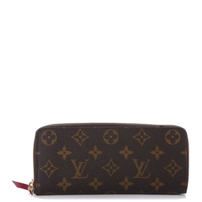 Louis Vuitton Monogram Clemence Wallet Fuchsia 1 of 8