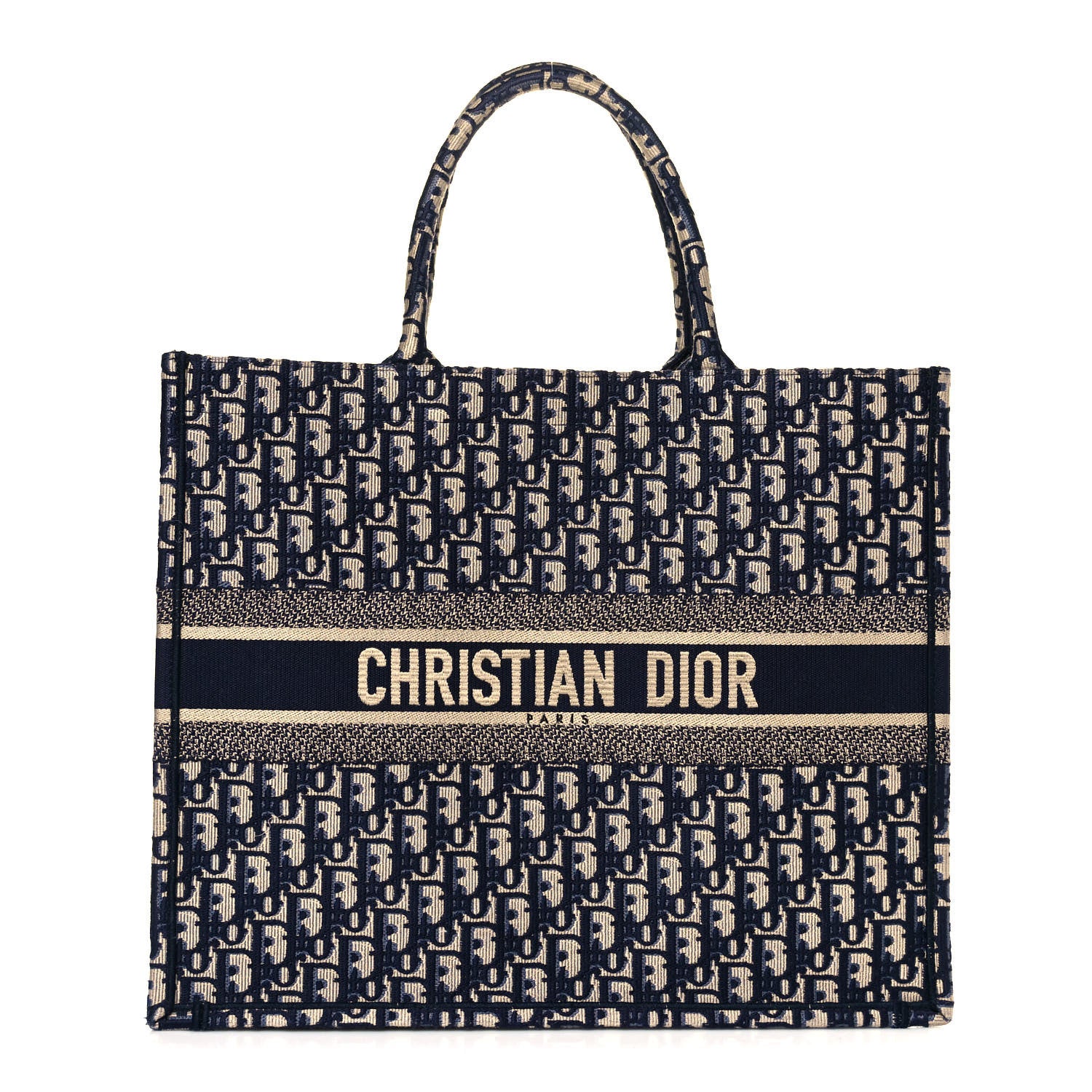 Christian Dior Oblique Book Tote Blue Multicolor 1 of 16