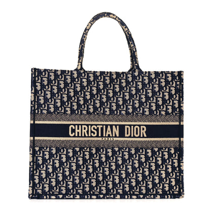Christian Dior Oblique Book Tote Blue Multicolor 1 of 16