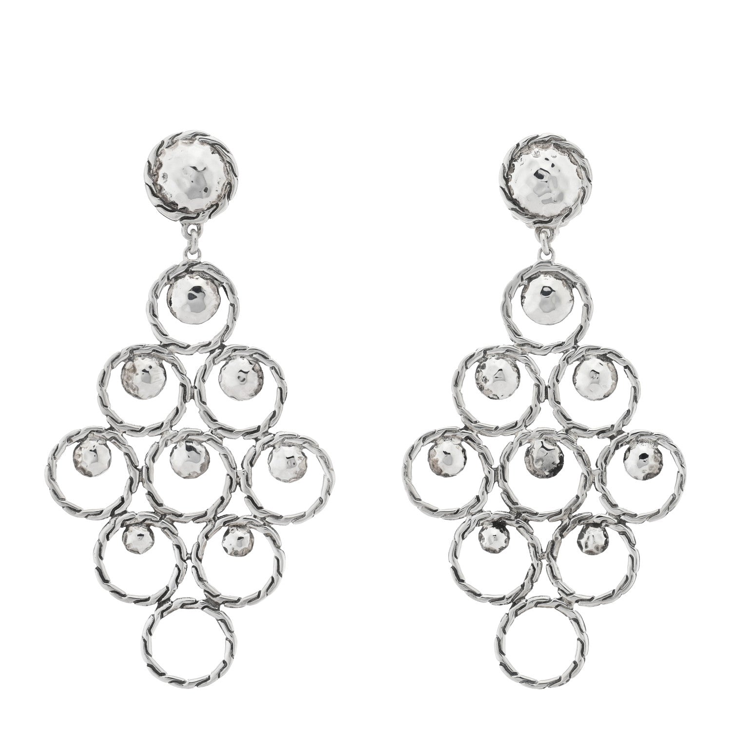 John Hardy Sterling Silver Palu Chandelier Drop Earrings 1 of 4