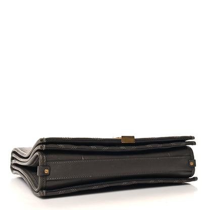 Saint Laurent Lambskin Quilted Mini Becky Chain Bag Grey Kaki 4 of 13