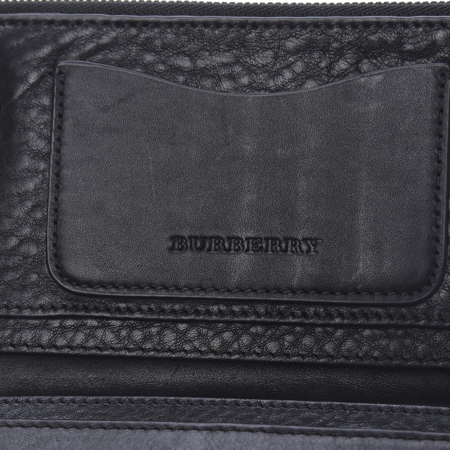 Burberry Grainy Calfskin Zip Wallet Black 6 of 9