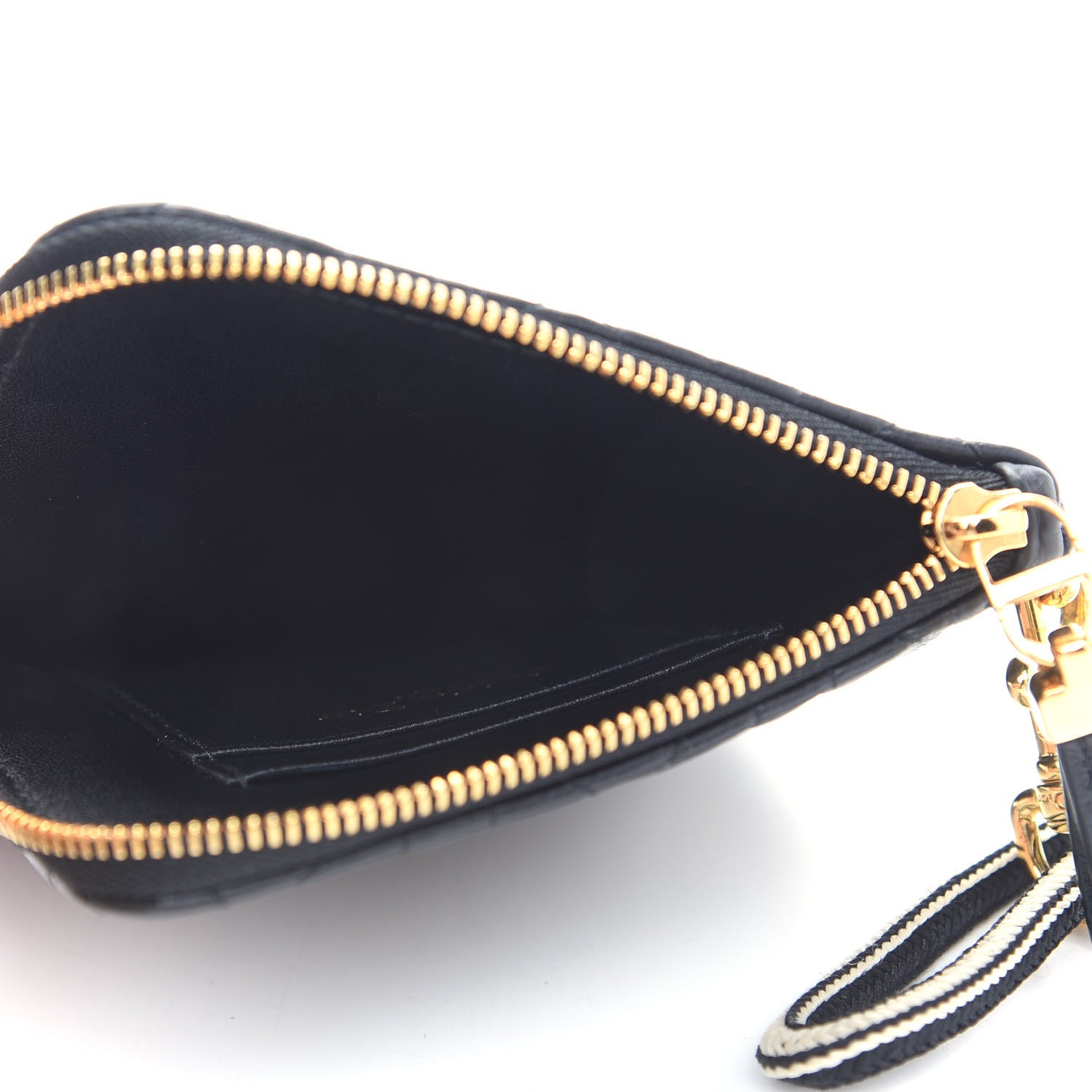 Christian Dior Supple Calfskin Cannage Caro Multifunctional Pouch Black 6 of 9