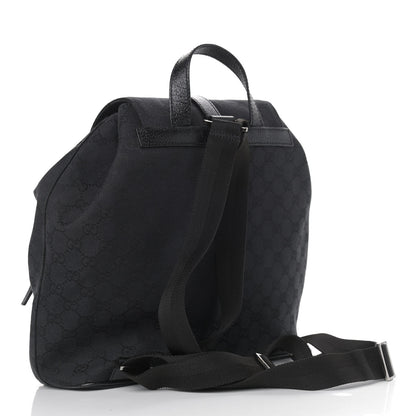 Gucci GG Monogram Single Buckle Backpack Black 3 of 10