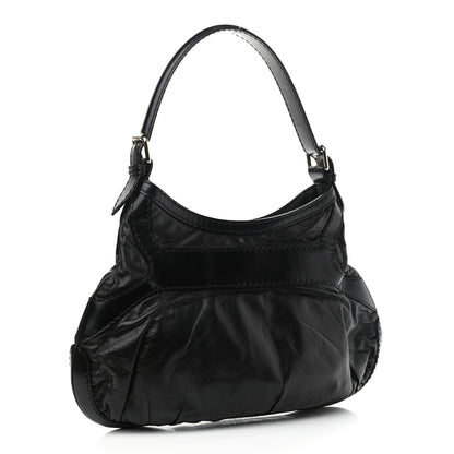 Gucci Calfskin Queen Bow Hobo Black 3 of 11