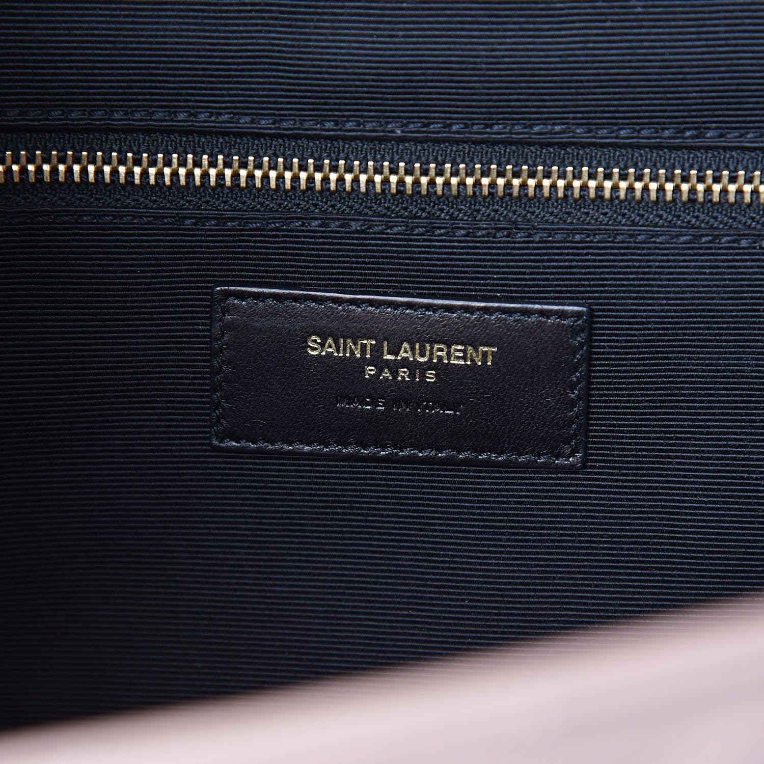 Saint Laurent Grain De Poudre Matelasse Chevron Large Monogram Satchel Pale Pink 6 of 11
