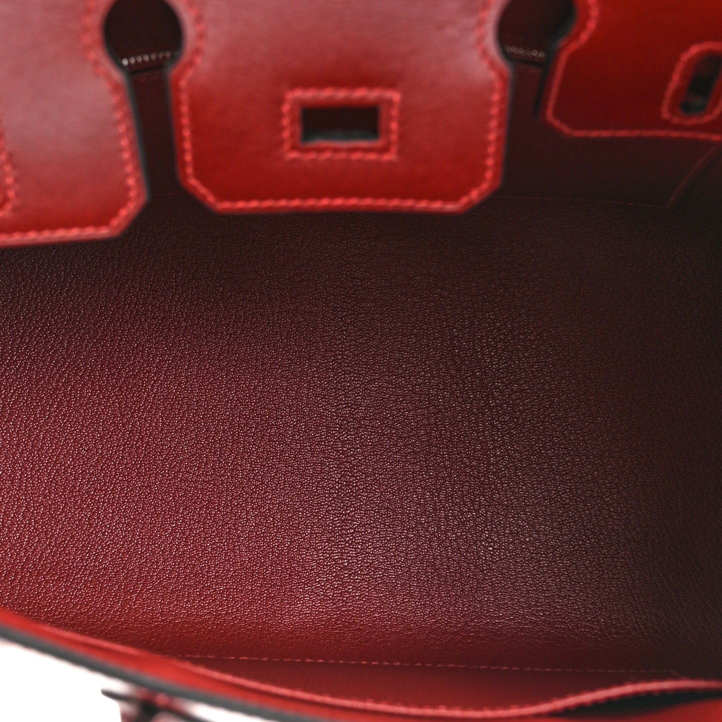 Box Birkin Sellier 25 Rouge H