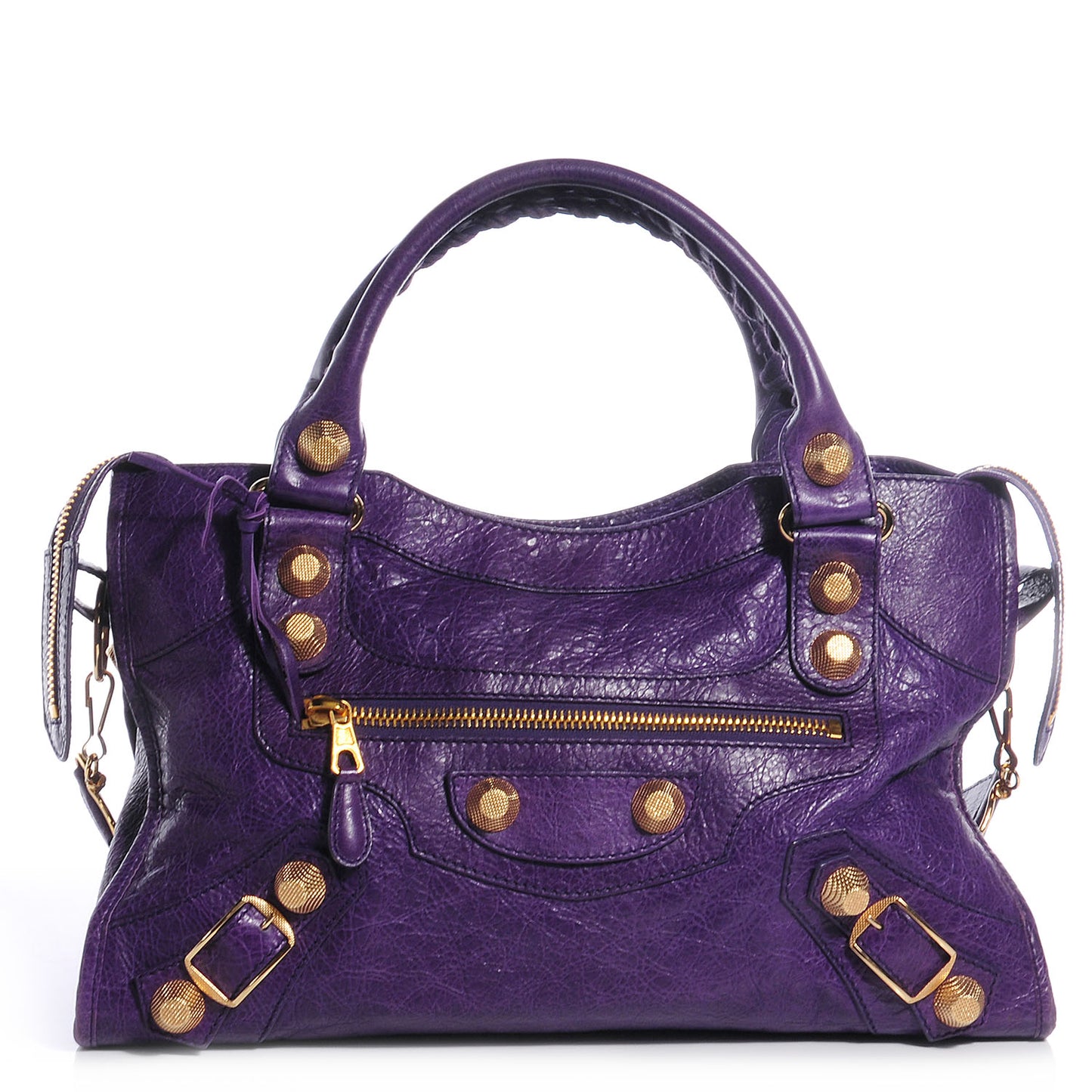 Agneau Giant 21 Gold Hardware City Dark Violet
