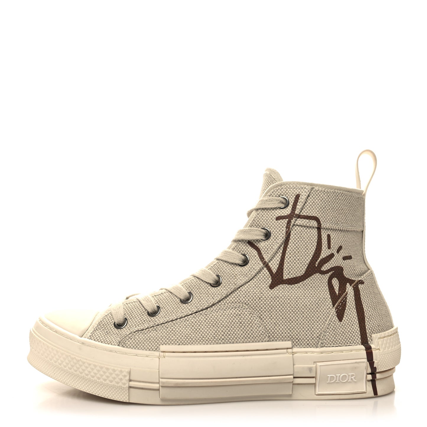 x CACTUS JACK Canvas Mens B23 High Top Sneakers 39 Cream Coffee