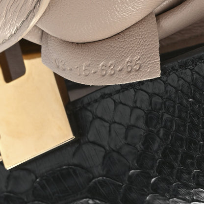 Chloe Snakeskin Drew Shoulder Bag Black 7 of 15