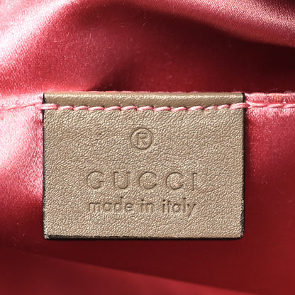 Gucci Velvet Matelasse Small GG Marmont Chain Shoulder Bag Taupe 6 of 10