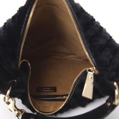 Jimmy Choo Rabbit Fur Solar Hobo Black 5 of 9