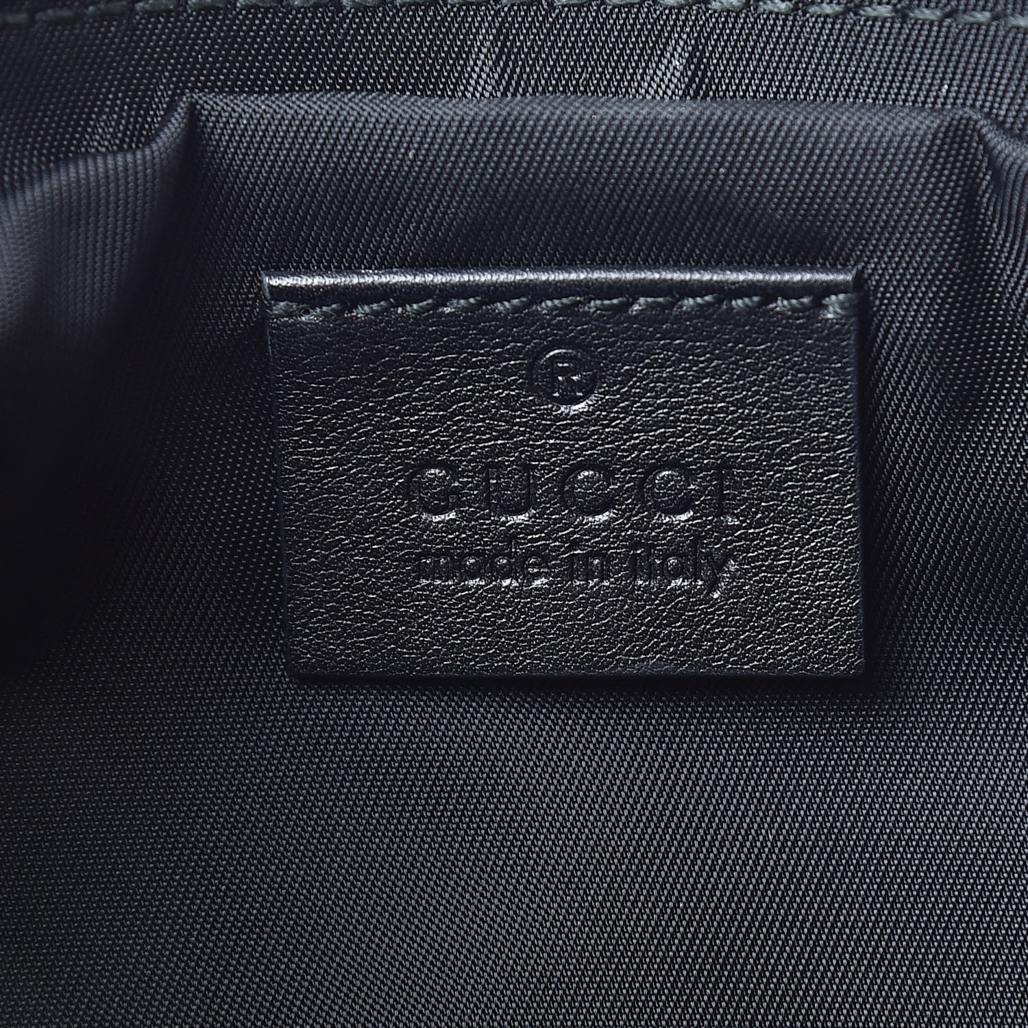 Gucci Guccissima Signature New Britt Wristlet Black 6 of 9