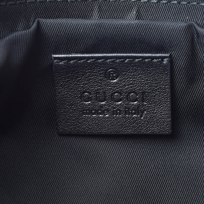 Gucci Guccissima Signature New Britt Wristlet Black 6 of 9